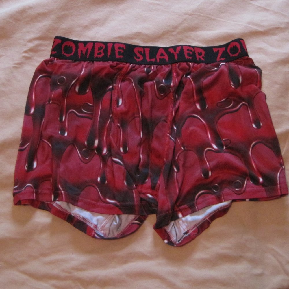 Zombie Slayer Polyester Spandex Blend Boxer Briefs
